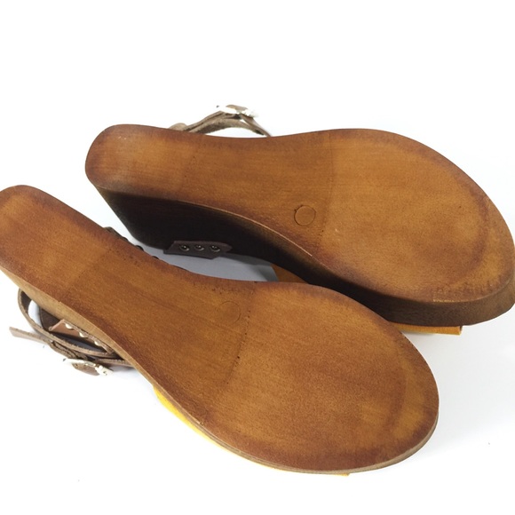 Seychelles forward wedge mustard sandals Sz 7 - Picture 7 of 7